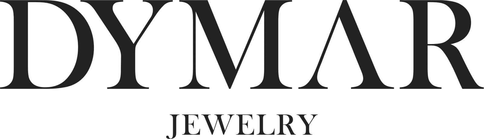 Logo negro Dymar Jewelry 2025